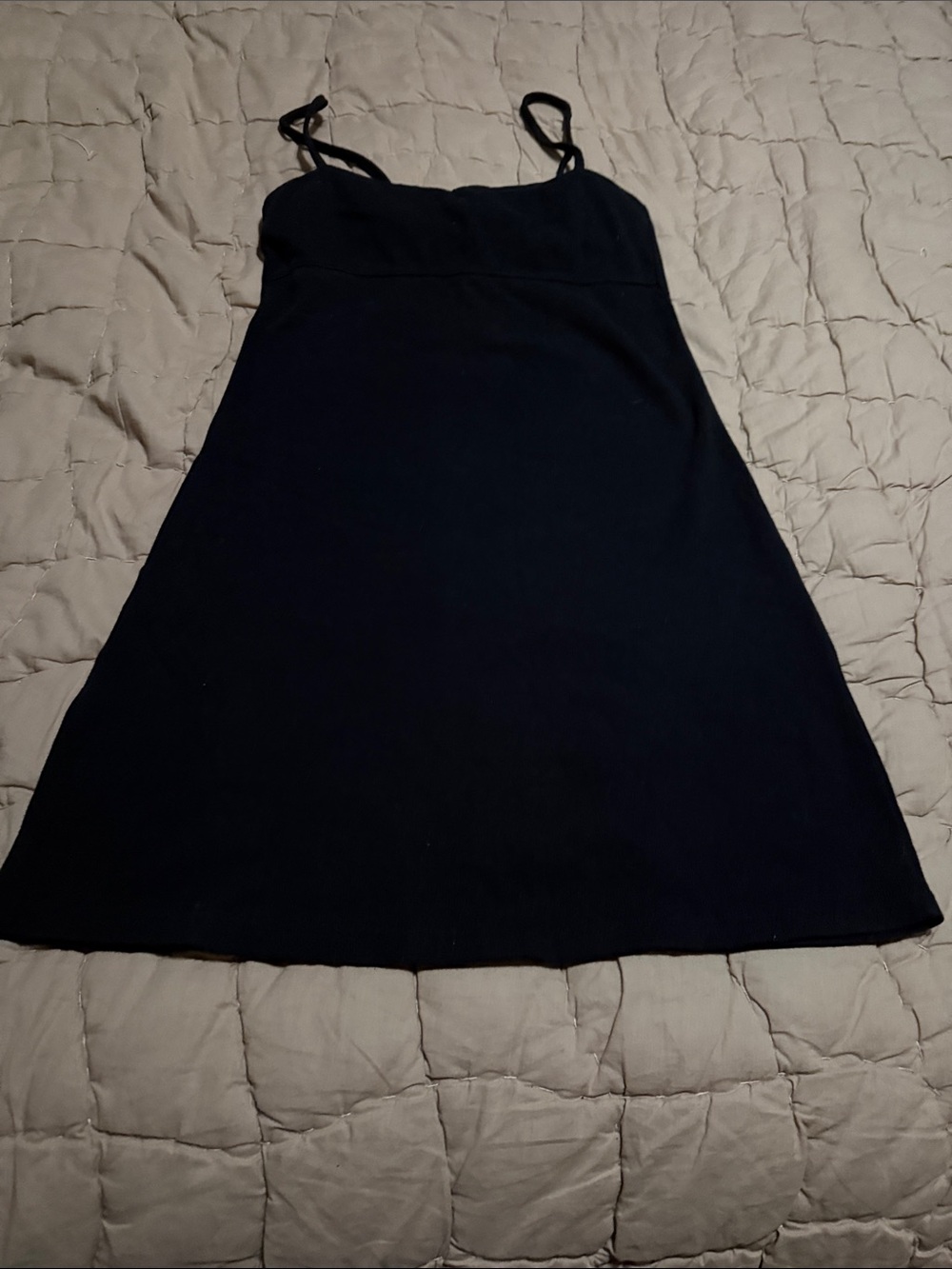 Moda International Black Spaghetti-Strap Mini Dress